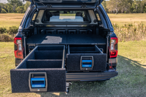 MSA 4X4 1365 x 1365 DUAL STORAGE DRAWERS TO SUIT FORD RANGER (07/2022-ON)