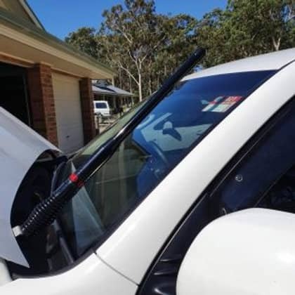 GMF 4X4 UHF ANTENNA BONNET BRACKET (DRIVER SIDE) TO SUIT TOYOTA PRADO 150 SERIES (2019-ON)