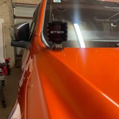 GMF 4X4 LED LIGHT BONNET MOUNT BRACKETS (PAIR) TO SUIT ISUZU D-MAX (2021-ON)