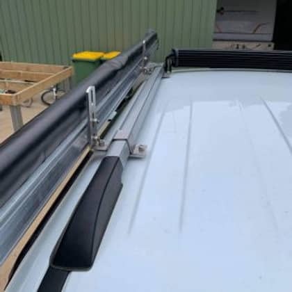 GMF 4X4 ROOF RAIL AWNING BRACKETS (PAIR) TO SUIT FORD RANGER (2011-2022)