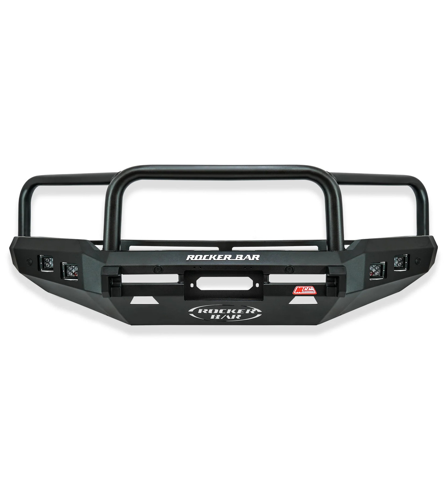 MCC ROCKER 3 LOOP SAND BLACK WELDED BULL BAR TO SUIT HOLDEN COLORADO RG & COLORADO 7 (2012-2016)