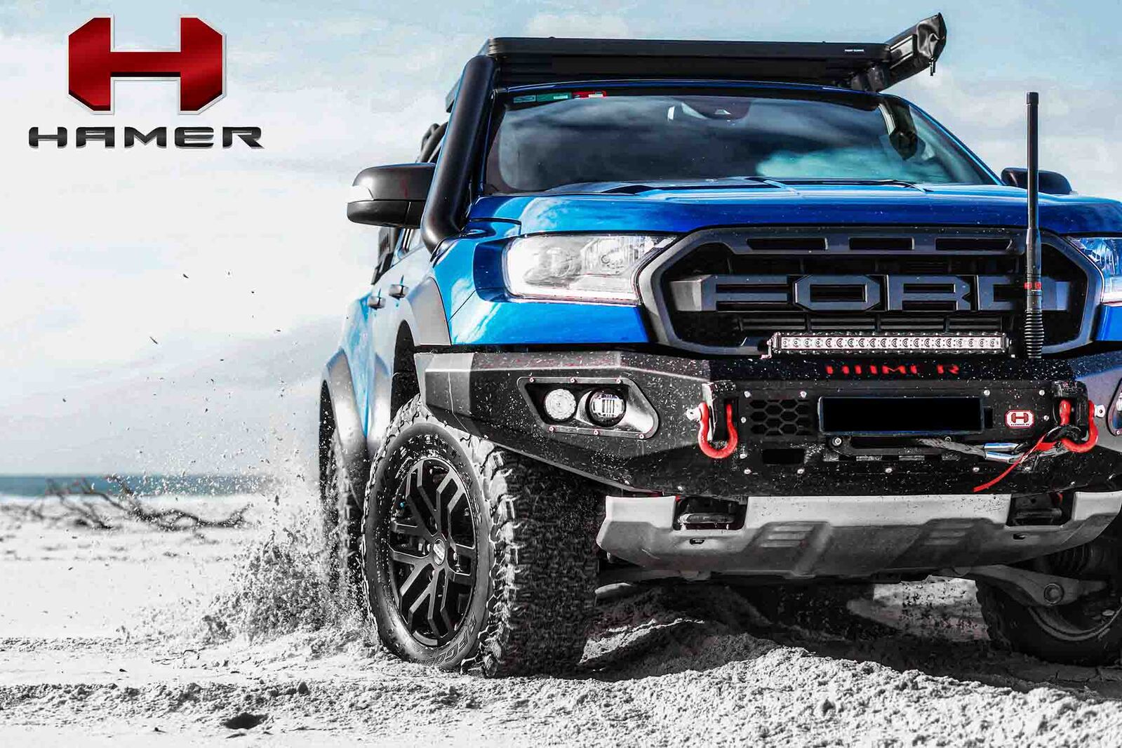 HAMER KING SERIES BULL BAR TO SUIT FORD RAPTOR (2018-2021)