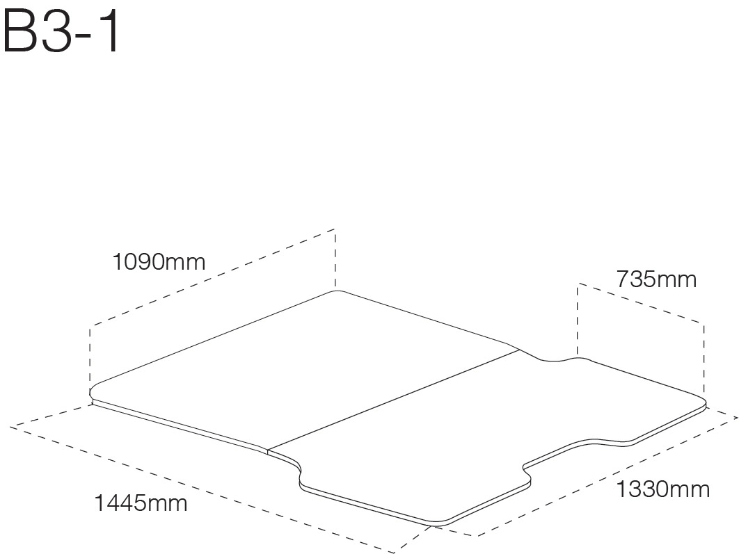 HSP Load Slide To Suit Mazda BT50 UP & UR Dual Cab 2013-2020 (No Liner/Sportguard Liner)