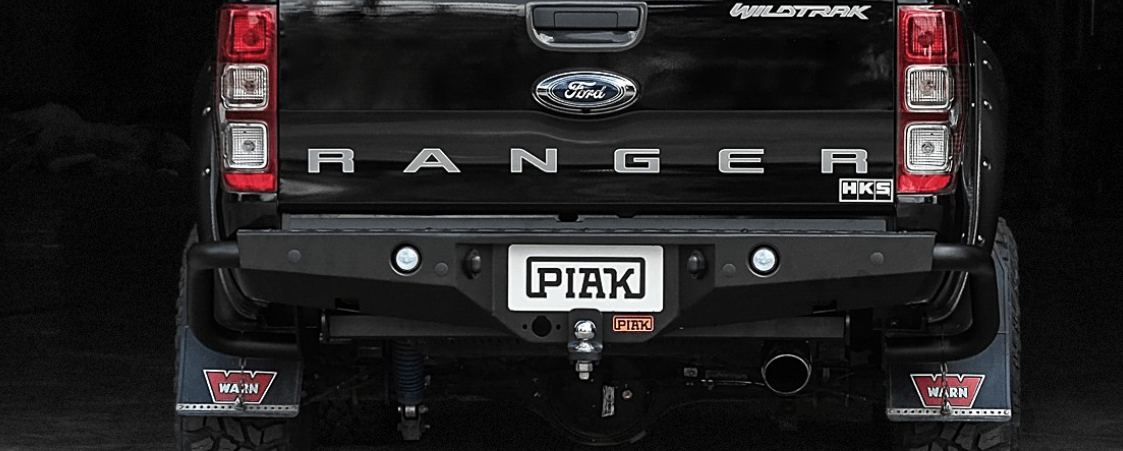 PIAK PREMIUM REAR STEP TOW BAR WITH SIDE PROTECTION (RANGER & MAZDA)