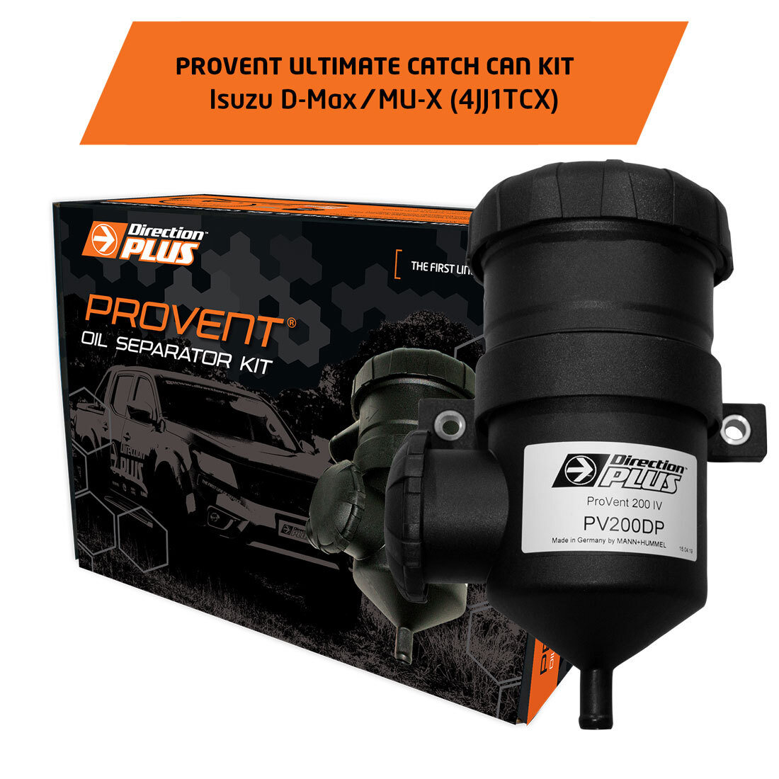 DIRECTION PLUS Provent Ultimate Catch Can Kit To Suit Isuzu D-Max (2012-2020) & MU-X (2013-2020)