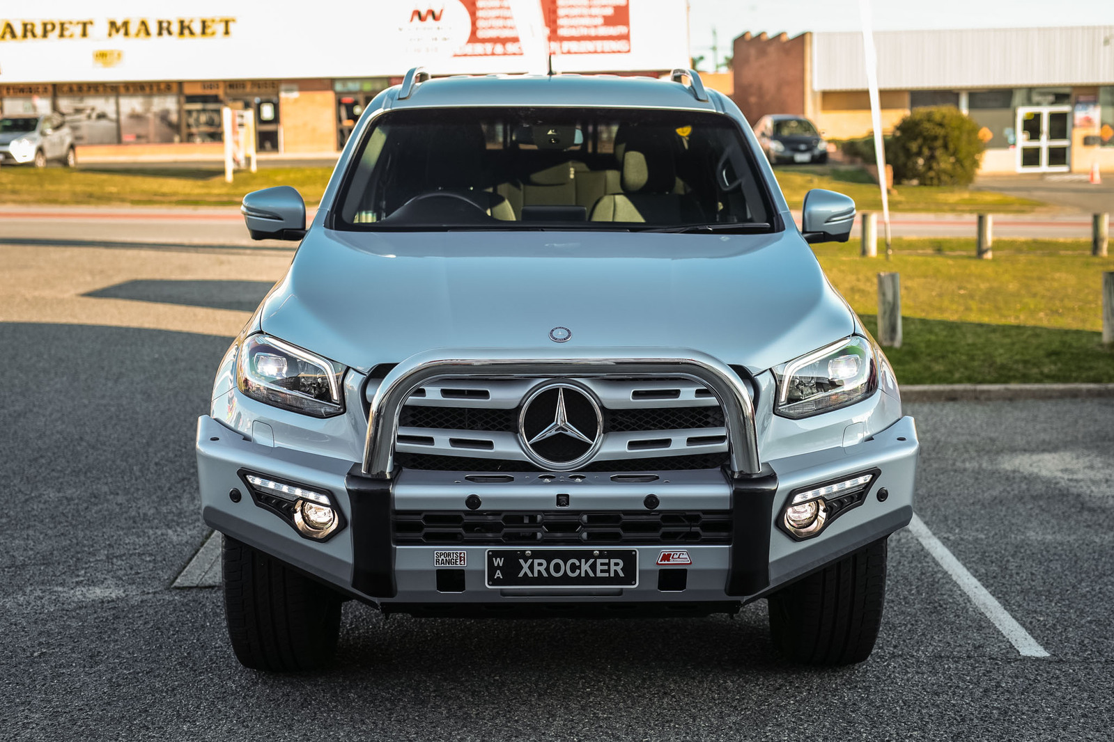 MCC PHOENIX STAINLESS 3 LOOP BAR W/ STAINLESS SINGLE LOOP,FOGS & PLATES TO SUIT MERCEDES X-CLASS 07/17-20
