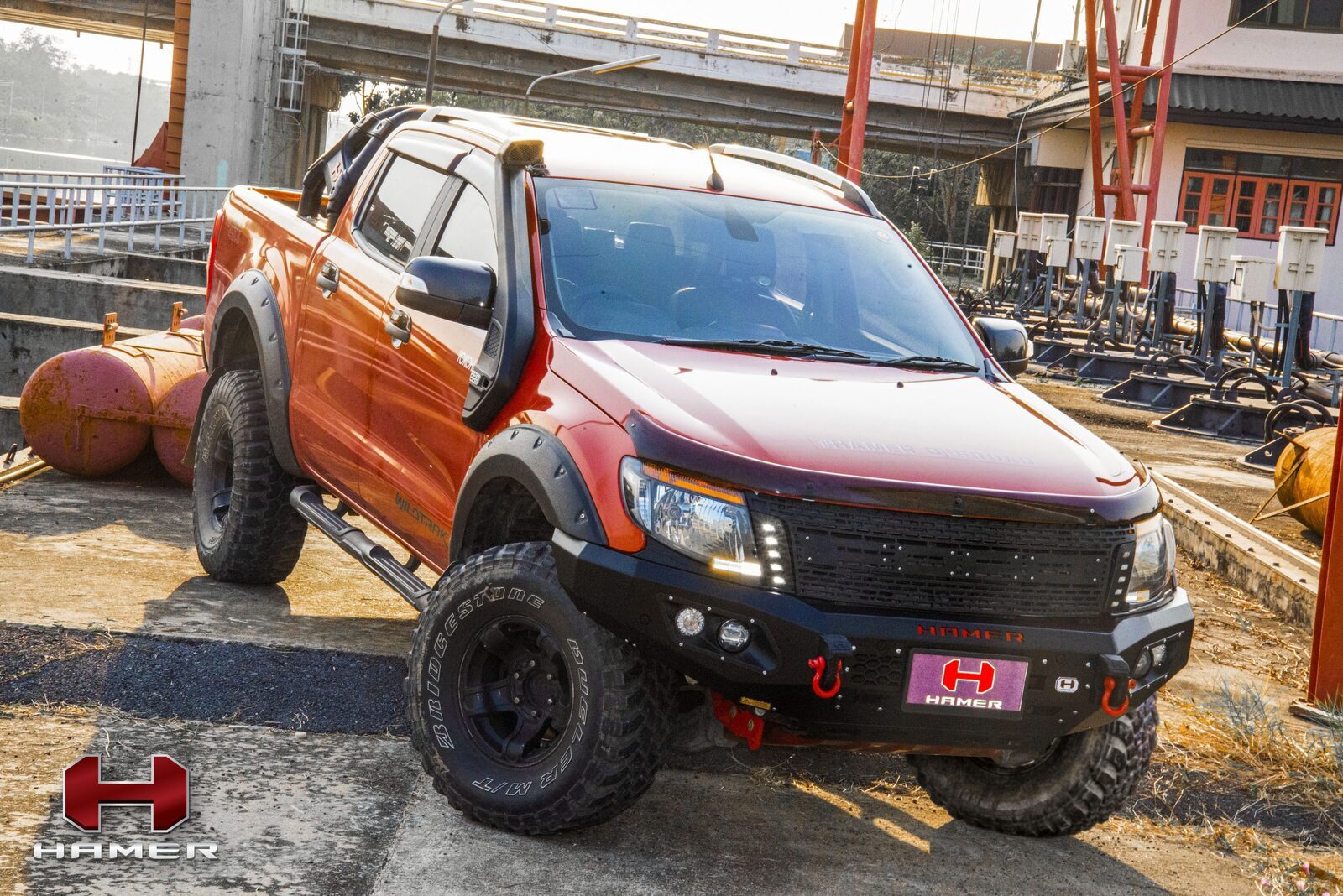 HAMER KING SERIES BULL BAR TO SUIT FORD RANGER PX 1 (2012-2015)