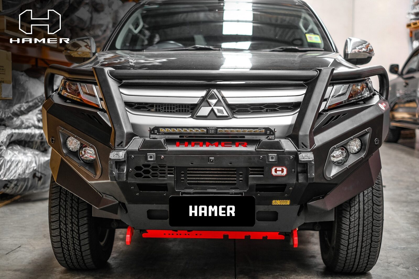 HAMER KING SERIES PLUS BULL BAR TO SUIT MITSUBISHI MR TRITON (2018-ON)