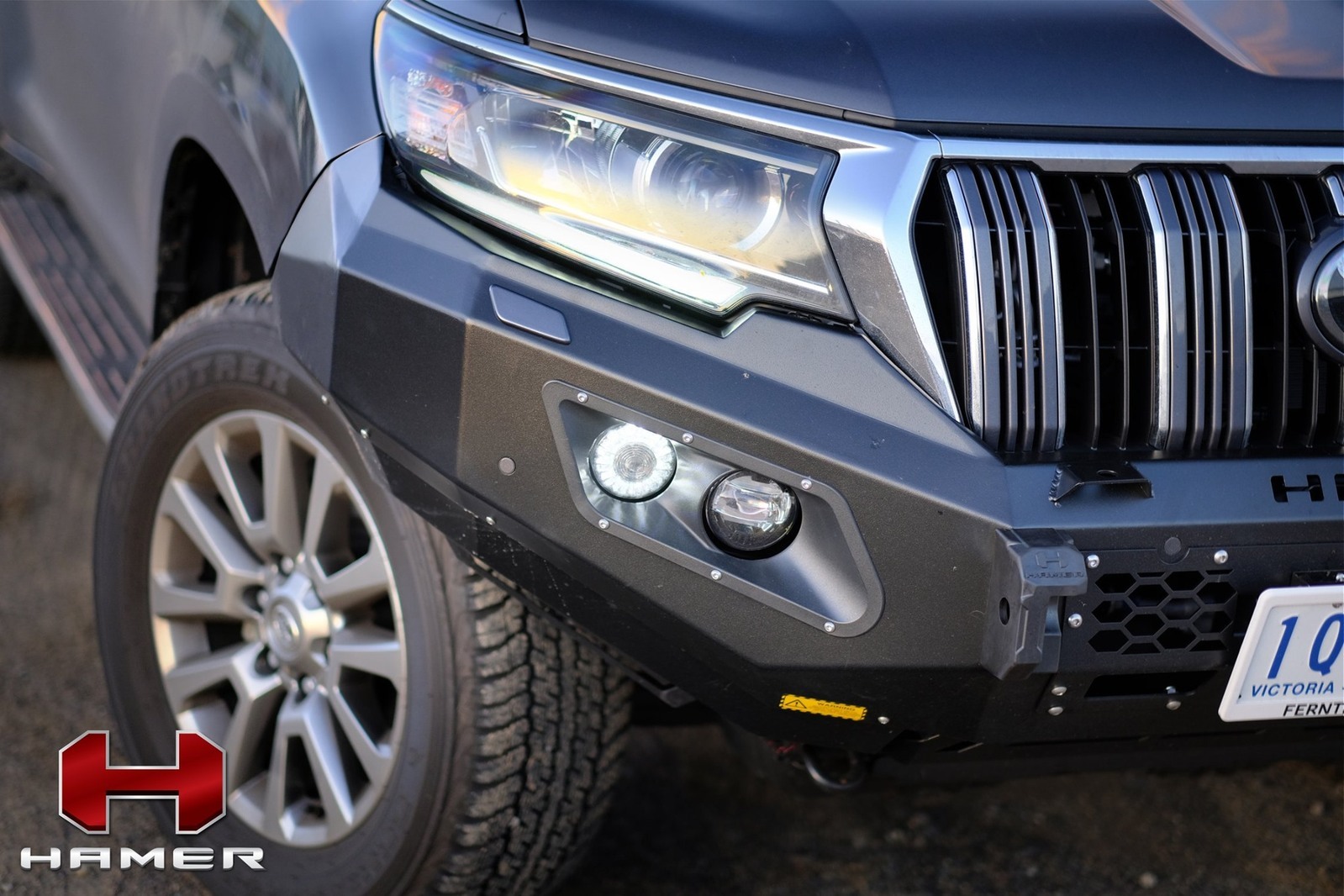 HAMER KING SERIES BULL BAR TO SUIT TOYOTA PRADO 150 SERIES (2018-ON)