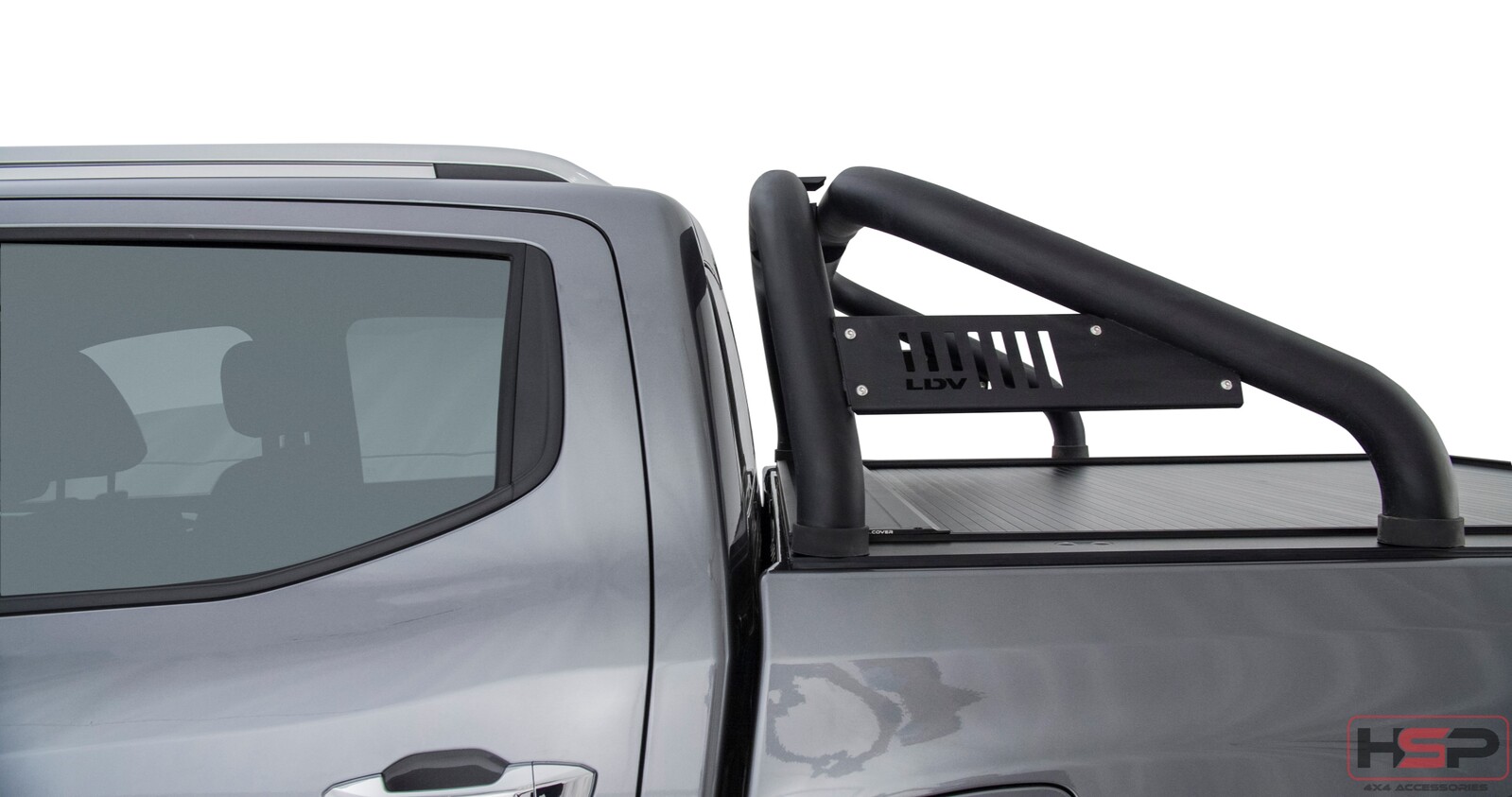 HSP Roll R Cover Series 3 To Suit LDV T60 Dual Cab SK8C 2018+ with Genuine Black A Frame Sports Bar