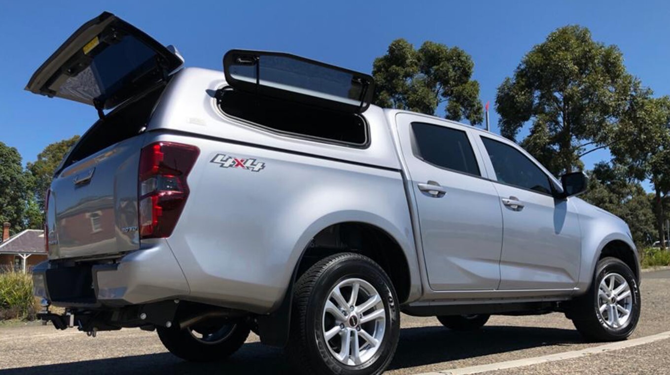 MAXTOP FULL OPTION CANOPY (SLIDE/SLIDE & LIFT/LIFT WINDOW OPTIONS) TO SUIT DUAL CAB D-MAX (06/2020-ON)