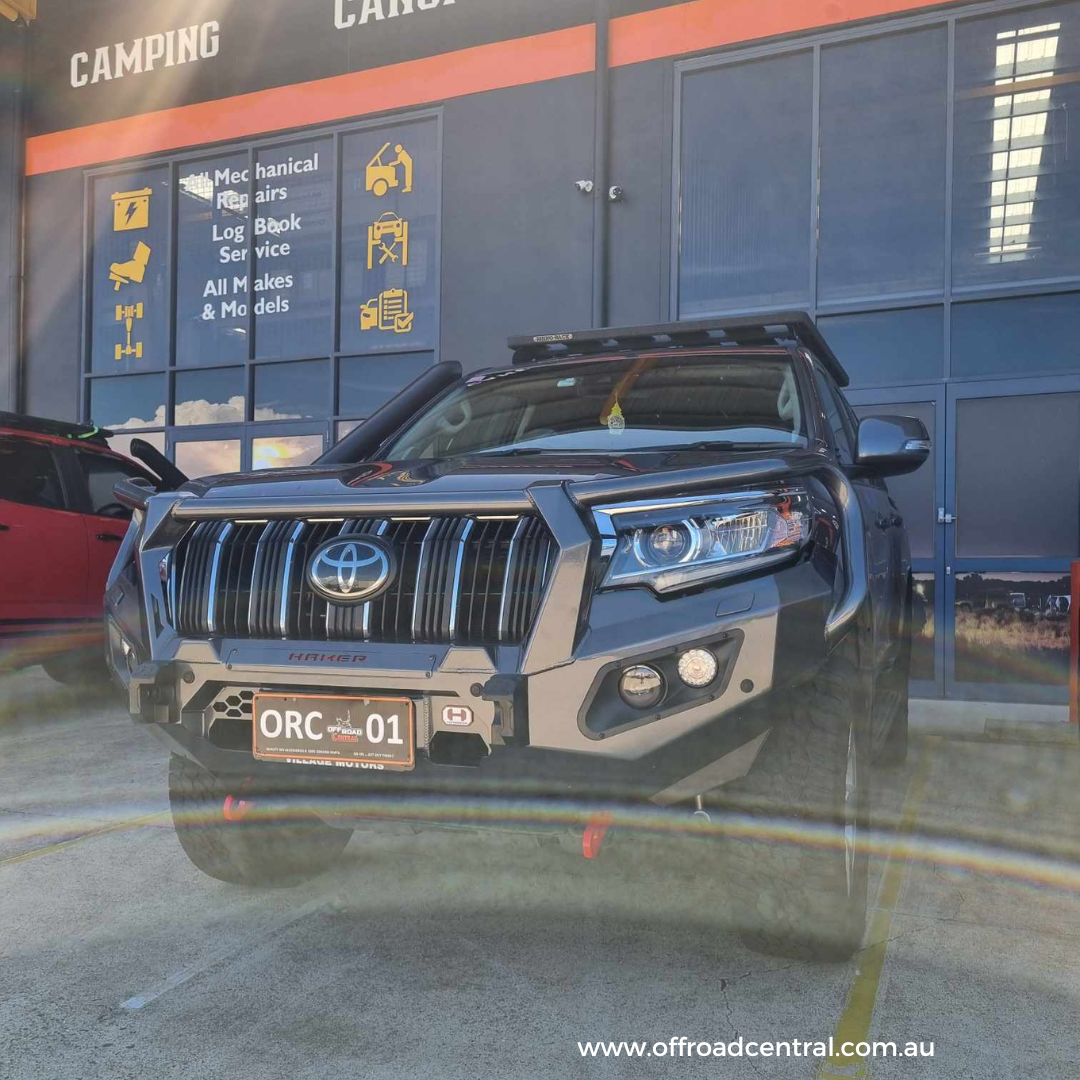 HAMER KING SERIES PLUS 3 LOOP BULL BAR TO SUIT TOYOTA PRADO 150 SERIES (2018-ON)