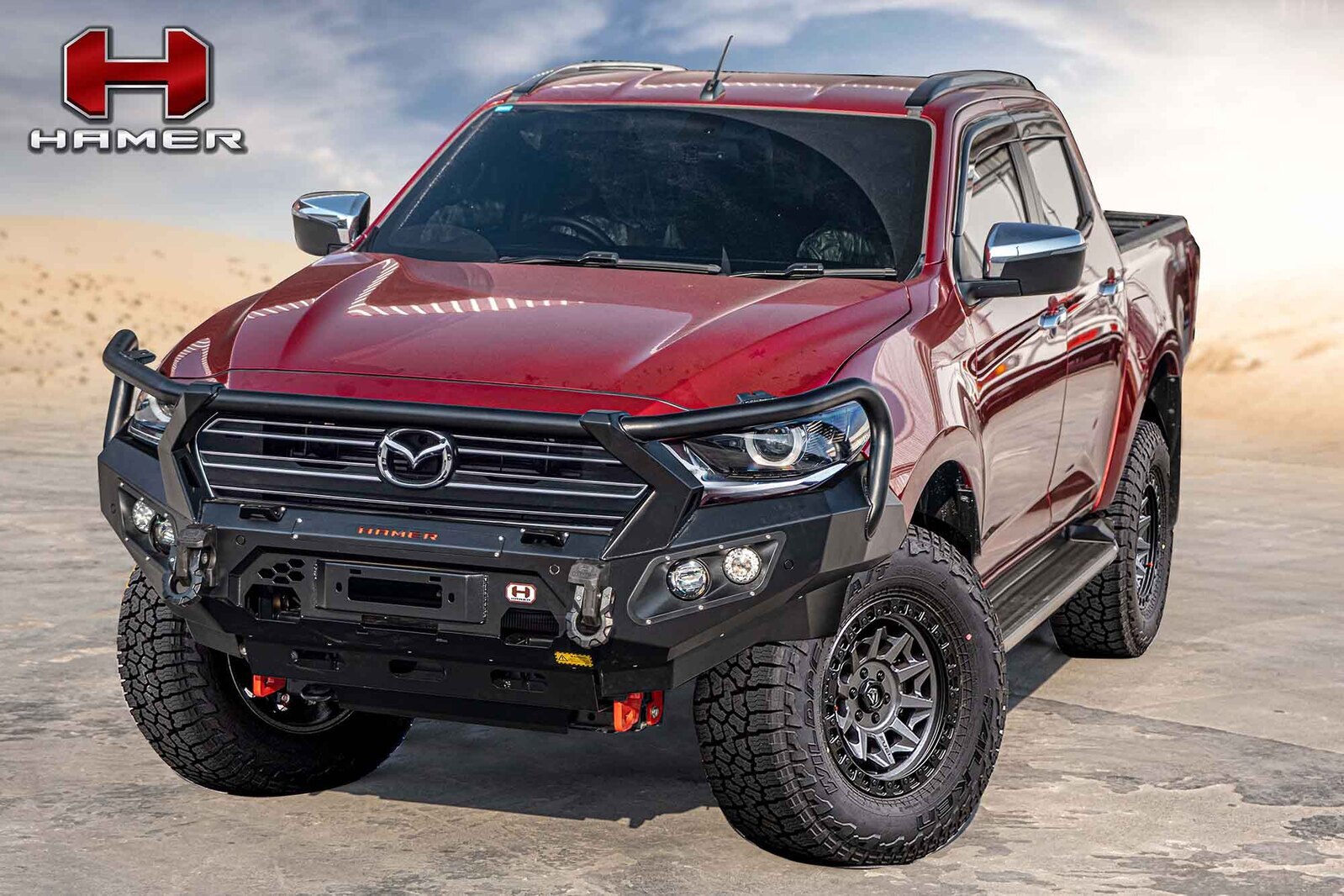 HAMER KING SERIES PLUS BULL BAR TO SUIT MAZDA BT-50 (2021-ON)