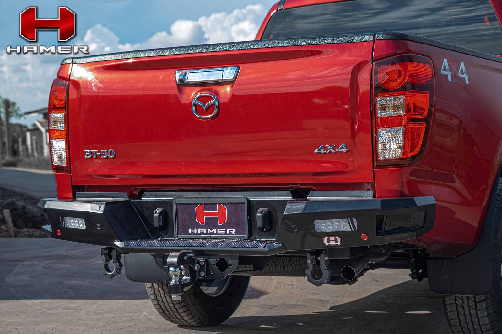 HAMER M-SERIES REAR BAR TO SUIT MAZDA BT-50 (2021-ON)