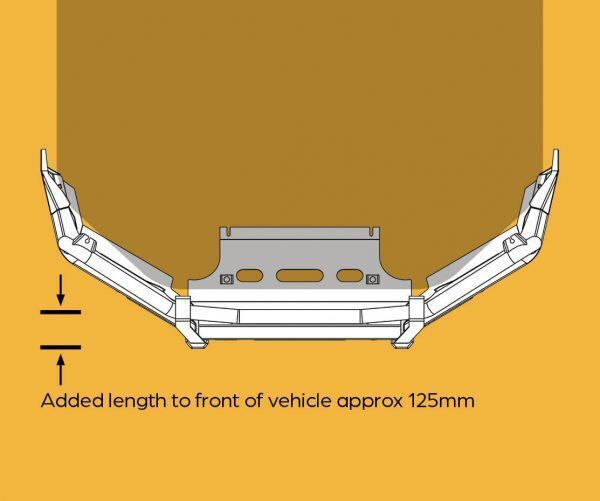OXLEY BULL BAR (INC. TOW POINTS & FOGS) TO SUIT ISUZU D-MAX (2020-ON)