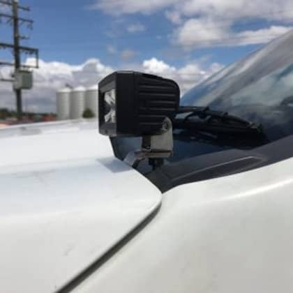 GMF 4X4 LED LIGHT BONNET MOUNT BRACKETS (PAIR) TO SUIT FORD RANGER & RAPTOR (2011-2022)