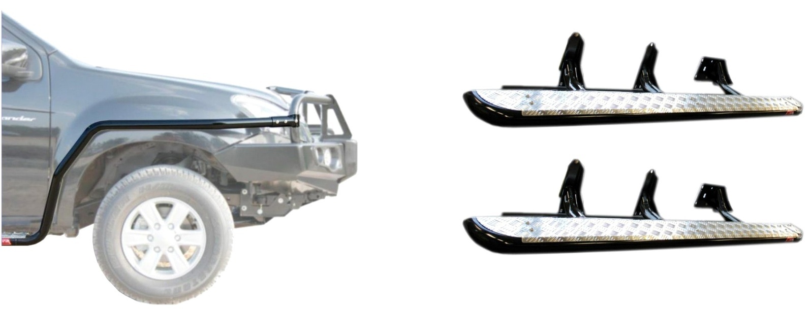 MCC SIDE STEP BLACK - TOYOTA PRADO 150 SERIES 2009-2017