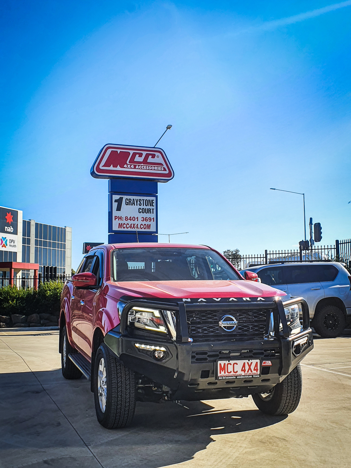 MCC PHOENIX A-FRAME BULLBAR WITH FOG - NAVARA NP300 FACELIFT 2020-PRESENT