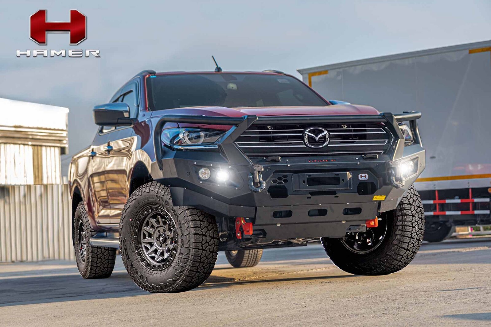 HAMER KING SERIES PLUS BULL BAR TO SUIT MAZDA BT-50 (2021-ON)