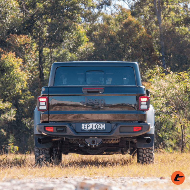 TORQIT STAINLESS 3" TWIN EXIT CAT BACK EXHAUST TO SUIT JEEP JT GLADIATOR (2020-ON)