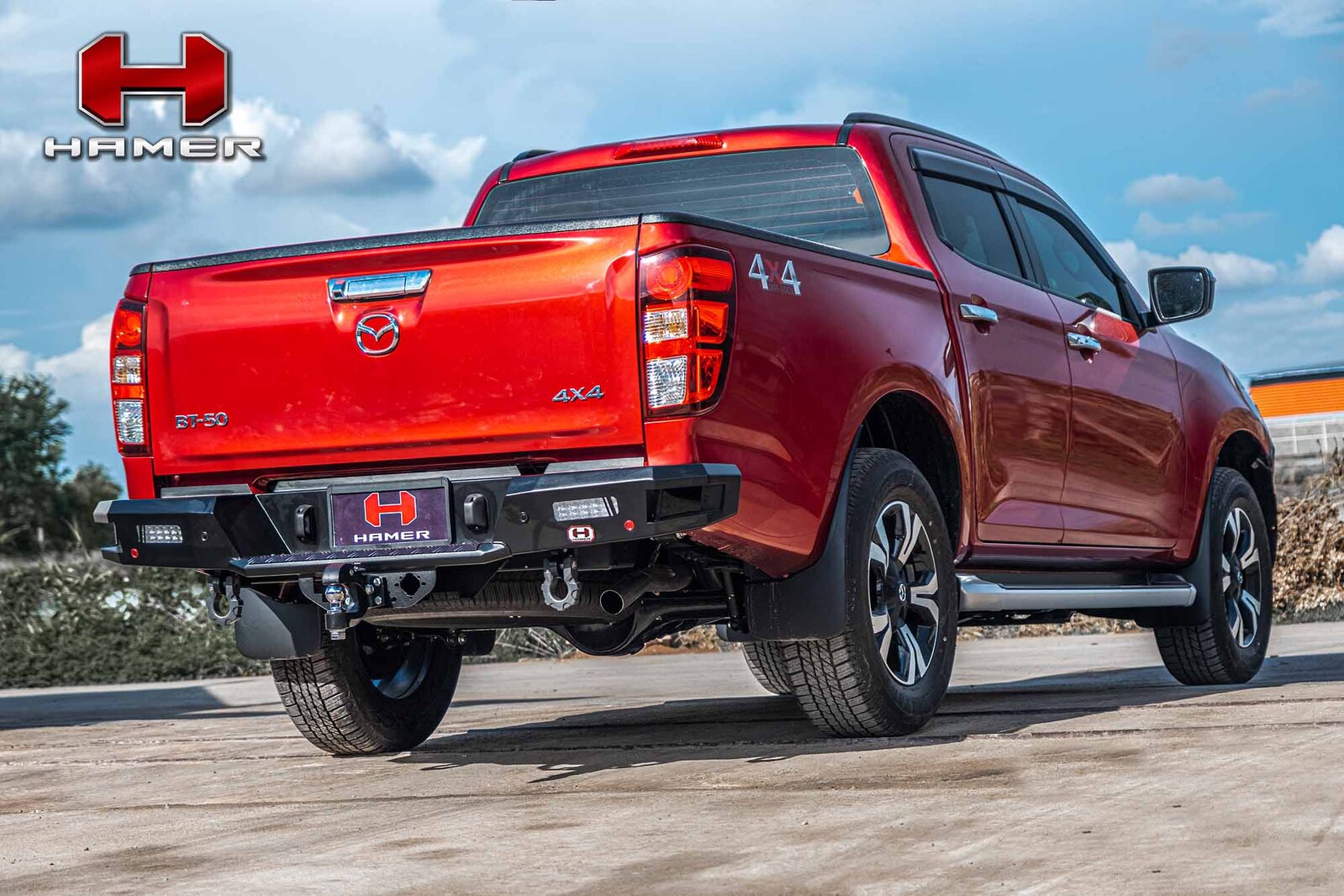 HAMER M-SERIES REAR BAR TO SUIT MAZDA BT-50 (2021-ON)