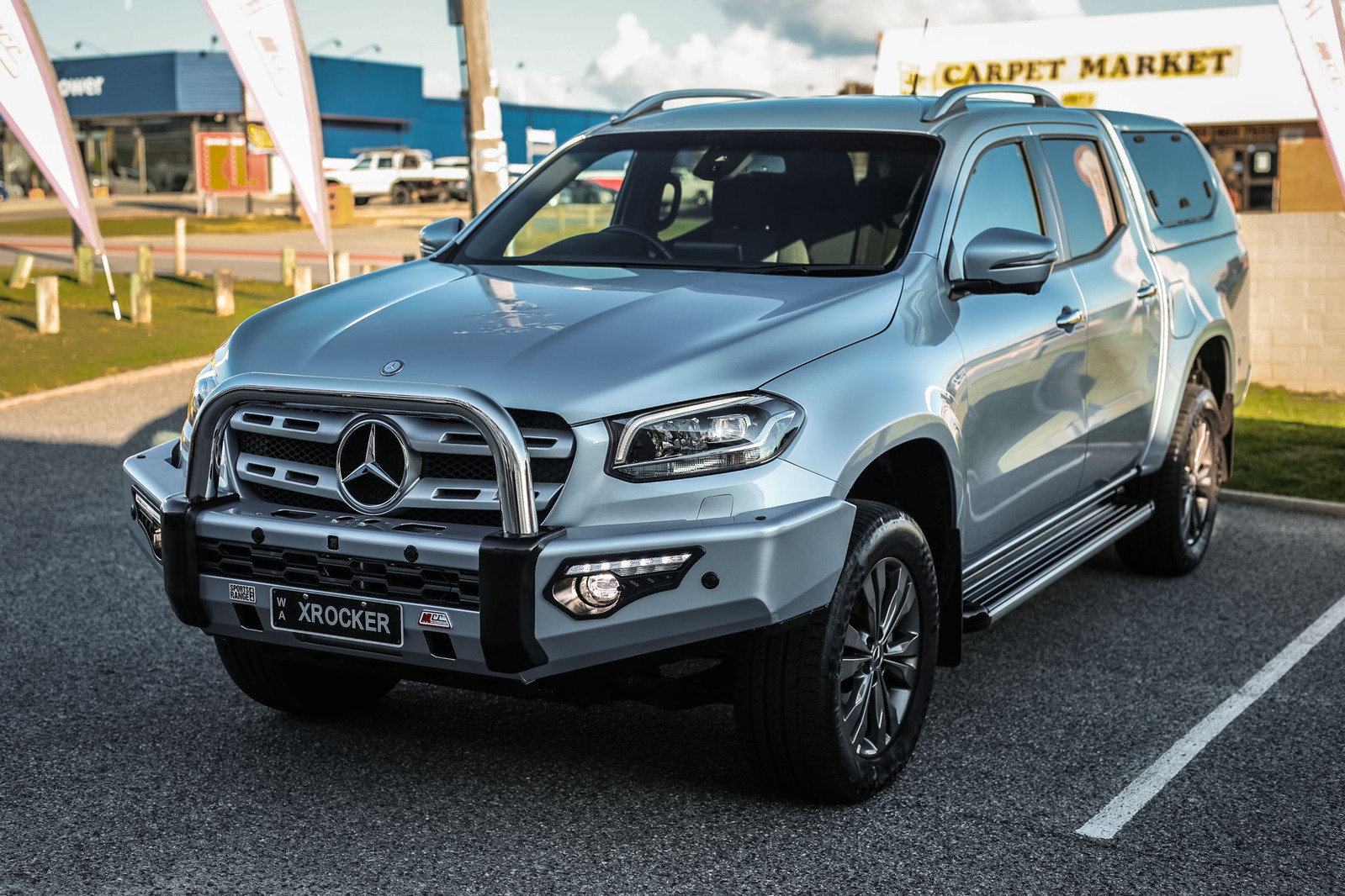MCC PHOENIX STAINLESS 3 LOOP BAR W/ STAINLESS SINGLE LOOP,FOGS & PLATES TO SUIT MERCEDES X-CLASS 07/17-20