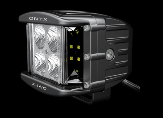 ONYX XEN-W1B 2" LED Side Shooter Work Lights - Flood Beam (Pair)