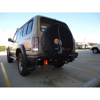 OUTBACK ACCESSORIES' SINGLE WHEEL CARRIER TO SUIT LAND CRUISER 80