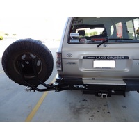 OUTBACK ACCESSORIES' SINGLE WHEEL CARRIER TO SUIT  LAND CRUISER 80