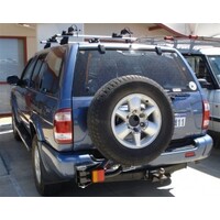 OUTBACK ACCESSORIES' SINGLE WHEEL CARRIER TO SUIT NISSAN PATHFINDER R50