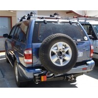 OUTBACK ACCESSORIES' SINGLE WHEEL CARRIER NISSAN PATHFINDER R50