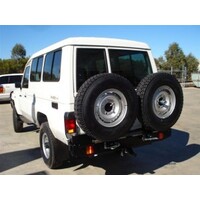 OUTBACK ACCESSORIES' DUAL WHEEL CARRIER TO SUIT TOYOTA 75 SERIES TROOPIE