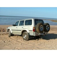 OUTBACK ACCESSORIES' DUAL WHEEL CARRIER TO SUIT TOYOTA 80 SERIES