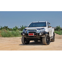 MCC 'FALCON SINGLE LOOP BULLBAR - STAINLESS OR BLACK LOOP - ISUZU D-MAX (4WD) 2012-2016