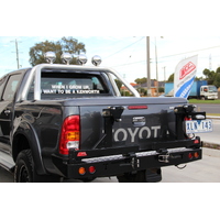 MCC WHEEL CARRIER AND DUAL JERRY CAN TO SUIT TOYOTA HILUX (VIGO, MK7, MK6) 1997-2015