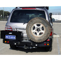 MCC WHEEL CARRIER AND DUAL JERRY CAN - TOYOTA LANDCRUISER 100S/105S (IFS, LIVE AXLE) 1998-2007