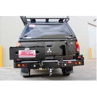 MCC WHEEL CARRIER AND DUAL JERRY CAN - MITSUBISHI TRITON MN 2010-2015