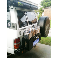 MCC WHEEL CARRIER AND DUAL JERRY CAN TO SUIT NISSAN PATROL GQ Y60 1989-11/1997