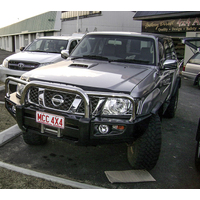 MCC 'FALCON STAINLESS SINGLE LOOP' BULL BAR TO SUIT NISSAN PATROL GU Y61 10/2004-2017
