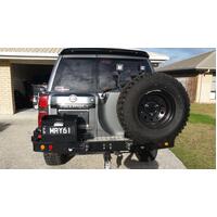 MCC WHEEL CARRIER AND SINGLE JERRY CAN TO SUIT NISSAN PATROL GU Y61 10/2004-2017