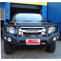 MCC ROCKER 3 LOOP SANDBLACK WELDED BULL BAR TO SUIT ISUZU D-MAX 2012-16