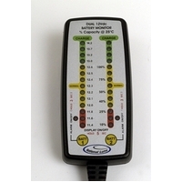 NATIONAL LUNA DUAL BATTERY MONITOR WITH ALARM