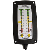 NATIONAL LUNA DUAL BATTERY MONITOR W/ ALARM. FLUSH MOUNT.