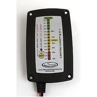 FLUSH MOUNT SINGLE BATTERY MONITOR W/ ALARM 