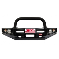 MCC FALCON BLACK SINGLE LOOP BAR W/UBP & FOGS TO SUIT TOYOTA LANDCRUISER 100 IFS 1998-2007