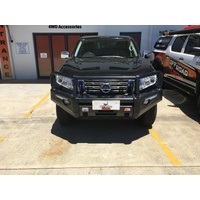MCC 'PHOENIX A-FRAME BULLBAR W/ FOG & PLATES TO SUIT NISSAN NAVARA NP300 06/2015-ON & PATHFINDER R51 2011-13 (SMOOTH)