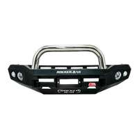 MCC ROCKER STAINLESS SINGLE LOOP W/ FOG AND PLATES TO SUIT NISSAN PATROL GU Y62 02/2013-ON
