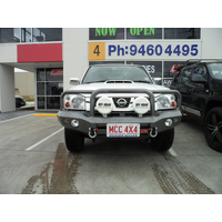 MCC ROCKER 3 LOOP SANDBLACK WELDED BULL BAR TO SUIT NISSAN NAVARA D22 01/1998-2015