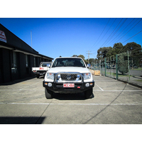 MCC FALCON STAINLESS SINGLE LOOP W/ FOGS AND PLATES TO SUIT NISSAN NAVARA D40 2011-2014 (AFRICA, SPAIN STX) & PATHFINDER R51 11-13 (SMOOTH)