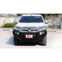 MCC STAINLESS TRIPLE LOOP FALCON BAR W/ FOG & PLATES TO SUIT MITSUBISHI PAJERO SPORT 12/2015-2020